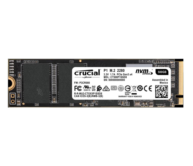 CRUCIAL P1 500GB M.2 CT500P1SSD8 - 456906 - zdjęcie